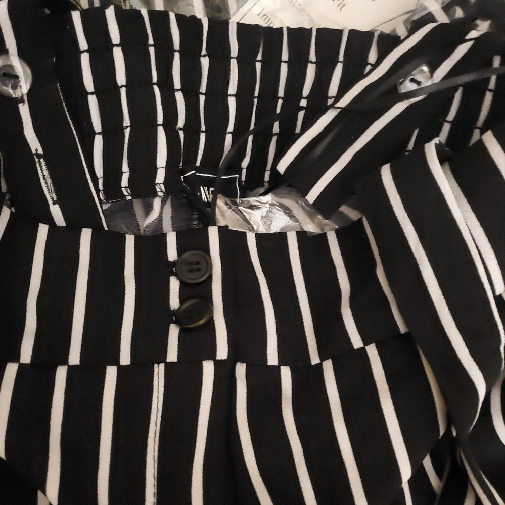 Black & White Striped Jumpsuit - Picture 5 of 6